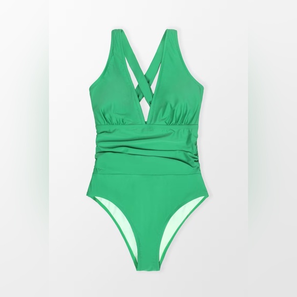 Green Tummy Control One Piece - Picture 8 of 8